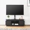 60 Inch TV Stand with Mount, LED Lights & Power Outlet, Adjustable Height